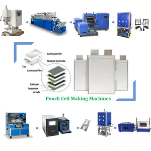 Bateria Equipamento Pouch Cell Assembly Máquinas para fazer bateria lítio