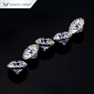 Vente en gros de bagues en faux diamants 2 carats en Moissanite Pierres en vrac Meilleur prix Moissanite en vente - Product Image 3
