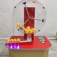 Machine de dessin de balle de loto de ping-pong par gravité 100, machine de jeu de balle de loterie de mélange mécanique