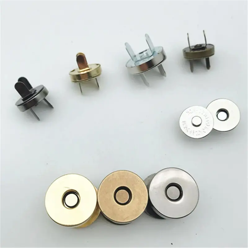 wholesale Flat back Round Strong Magnet Snap Metal Magnetic Button For Clothing