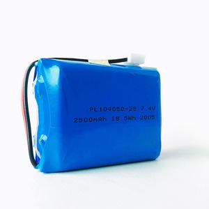 CE UL UN38.3 Custom 104050 103450 2500mAh <span class=keywords><strong>2000mAh</strong></span> 3.7V 7.4v-2s ricaricabile <span class=keywords><strong>batterie</strong></span> agli ioni di litio per l'elettronica di consumo - Product Image 2