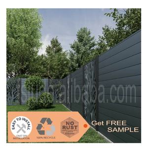 GD panneau de clôture en aluminium noir, couverture de la vie privée, <span class=keywords><strong>palissade</strong></span> en aluminium pour clôture de jardin - Product Image 4