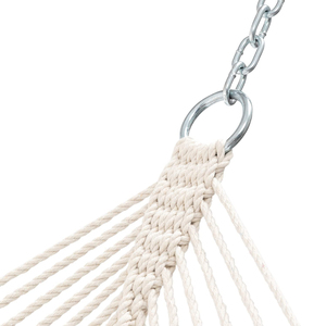 屋外ガーデン家具織りコットンロープダブルネットメッシュハンモック伝統的な手作りコットンロープハンモック - Product Image 6