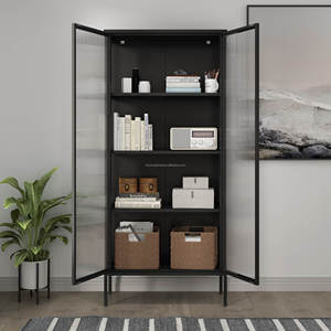 Armoire de cuisine à double porte en métal écologique, armoire de <span class=keywords><strong>rangement</strong></span> pour objets lourds - Product Image 1