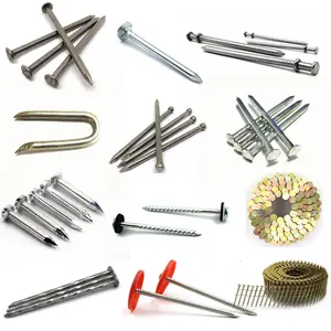 Galvanized Umbrella Head Roofing Nails With Smooth/Twist Shank by Low Price