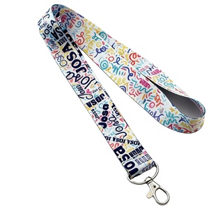 YUSEN1001 Custom Logos Both Sides Printing Lightweight Washable Fabric Dye Sublimation Smooth <b>Lanyard</b> for Sports Teams Clubs - Product Image 3