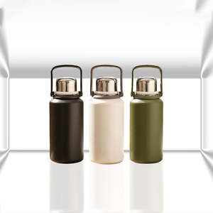 カスタムカラーウォーターボトルブロー機付き二重壁旅行飲用フラスコステンレス鋼温水ボトル - Product Image 3