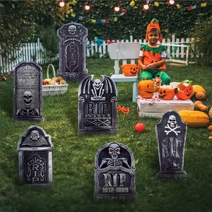 Lápida de Espuma de 17 Pulgadas para Halloween, Decoración de Cementerio, Accesorios de Terror para Halloween - Product Image 1