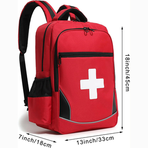 Free Sample First Aid Backpack <b>Bags</b> <b>Medical</b> First Aid <b>Bag</b> Emergency Training Use Traveling Car First Aid Kit <b>Bags</b> - Product Image 1