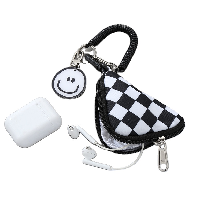 Оптовая продажа, мешочек для монет, сетчатая мини сумка для хранения наушников, школьная сумка для студентов, декоративный подарок для брелока