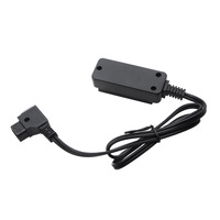 JZR Distributor Baterai Kamera Kabel Daya Satu-Ke-Empat Tahan Lama dari Bahan ABS/PVC/Logam, Tipe D-Tap Male ke Empat Female V-Port