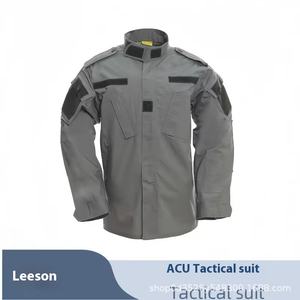 <span class=keywords><strong>ACU</strong></span> eğitim üniforma erkekler kadınlar için Set nefes bahar sonbahar savaş ceket CS için dayanıklı gri alan eğitim dişli - Product Image 2