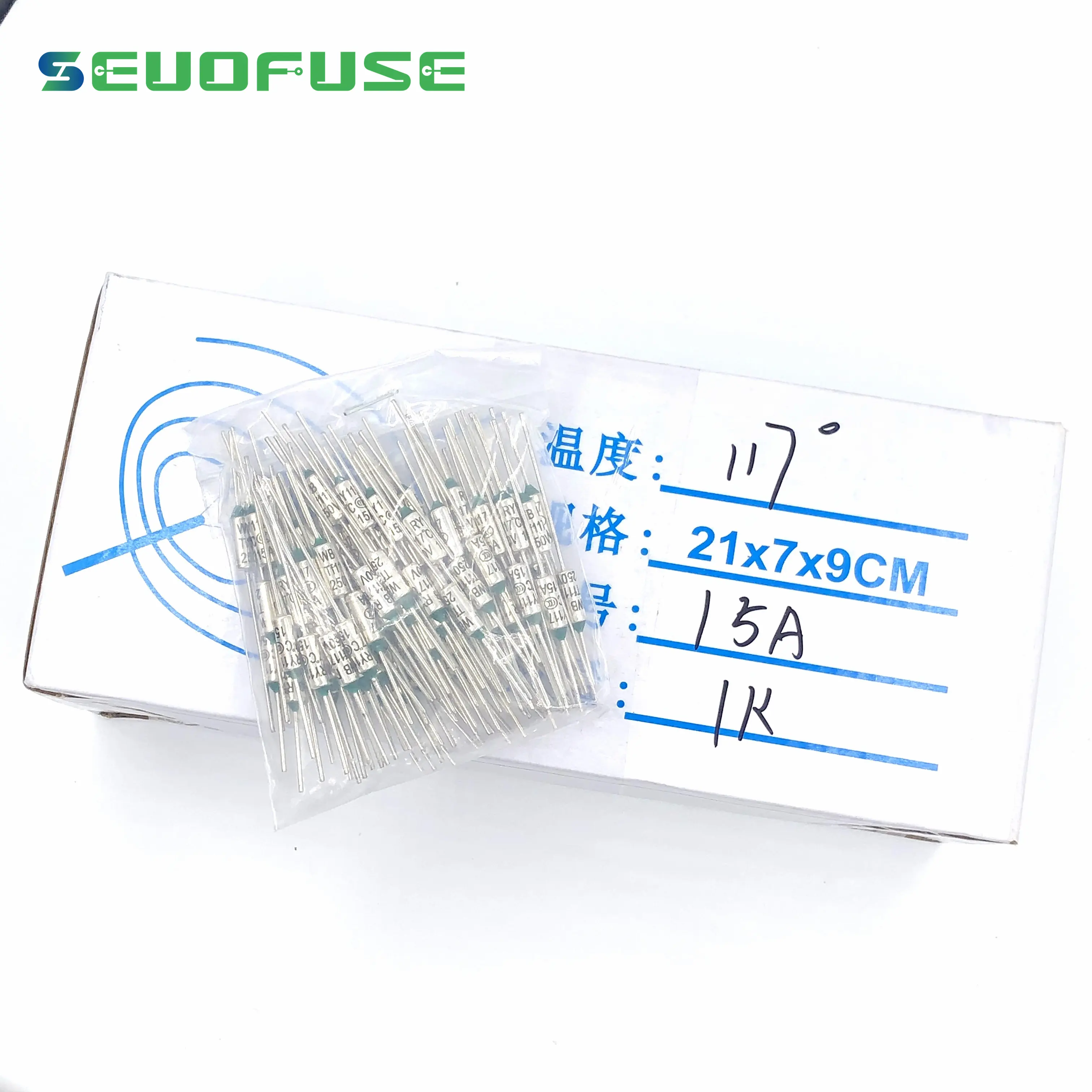 SEUO good thermal fuse 10A/15A/20A 250V 115 121 130 184 192 210 240 250 260 RY Metal thermal fuse