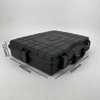 Étui de protection pour ordinateur portable et montre DPC108 noir, étanche IP67, en plastique avec mousse, pour ordinateur portable de 17 pouces et montre, 550*440*125mm