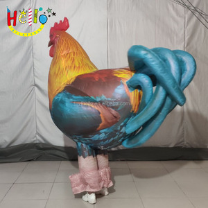 Costume <span class=keywords><strong>gonflable</strong></span> pour adulte, déguisement de fête, costume de poulet, <span class=keywords><strong>coq</strong></span>, poule - Product Image 4