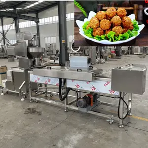 304Stainless Steel Automatic 1-5cm Diameter Vegetable Ball Former With Conveyor Customized Fryer