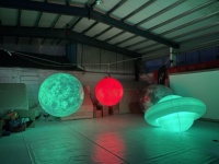 Globe lunaire gonflable sur mesure pour la décoration sur le thème de l'exploration spatiale, gonflables publicitaires