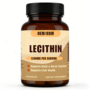Kapsul <span class=keywords><strong>Lecithin</strong></span> 1200mg Per Sajian 60 Kapsul Suplemen Kesehatan Otak, Saraf, dan Hati untuk Dewasa |   Pemasok Grosir Label Pribadi OEM/ODM - Product Image 1