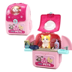 2 en 1 Sac à dos Jouet pour animaux <span class=keywords><strong>de</strong></span> compagnie Ensemble <span class=keywords><strong>de</strong></span> <span class=keywords><strong>jeu</strong></span> préscolaire Sac à dos pour chat Ensemble <span class=keywords><strong>de</strong></span> soins pour animaux <span class=keywords><strong>de</strong></span> compagnie Jouet pour animaux <span class=keywords><strong>de</strong></span> compagnie Vétérinaire <span class=keywords><strong>Jeu</strong></span> <span class=keywords><strong>de</strong></span> rôle pour enfants - Product Image 1