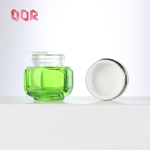 Flacon de sérum en verre mat vert haut de gamme de luxe 30g 50g 50ml 120ml 150ml, ensembles d'emballage pour soins de la peau, pot à crème avec couvercles dorés - Product Image 5