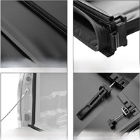 Couvre-benne souple pliable pour Dodge Ram 1500, compatible avec la caisse de camion de 8 pieds, en PVC, installation sans perçage, 2002-2020, imperméable