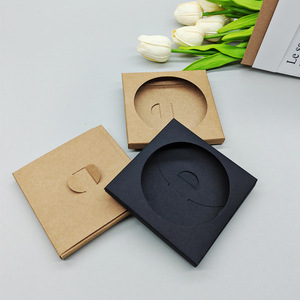 Folding Cardboard Box Coaster Box 350g Paperboard Rectangle Perforated <b>Gift</b> Craft Packaging - Product Image 2
