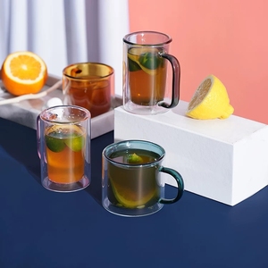 TOMONI-tazas de café con doble pared transparente para capuchino, tazas de café reutilizables de vidrio transparente, baratas, respetuosas con el medio ambiente, <span class=keywords><strong>2022</strong></span> - Product Image 2