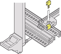 RDEKONO Rails de guidage accessoires type 1,8 mm 160 mm Rouge Clips ESD CPCI Composants de boîtier de sous-rack 64560-005 Schroff Nvent
