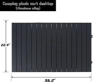 Katlanabilir Taşınabilir Tezgahlı El Arabası, Masa Dahil, OEM, Büyük Kapasiteli, Yüksek Kaliteli, Her Türlü Zemine Uygun Katlanır Tezgahlı El Arabası - Product Image 5
