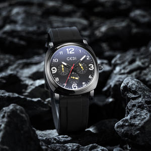 นาฬิกาข้อมือควอตซ์ซิลิโคนกันน้ำมีหกเข็มสไตล์สปอร์ตข้อเสนอพิเศษสำหรับวันหยุด - Product Image 5