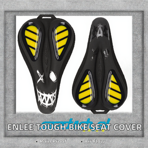 Funda de Asiento de Bicicleta ENLEE, Duradera, de Cuero PU, Simple, Resistente al Agua, Ventilada, Antideslizante, Cómoda para Viajes Largos - Product Image 2