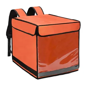 Sacos Térmicos Motocicleta Aquecedor Bicicleta Cooler Mochila Isolado Food Delivery Bag Isolamento Logotipo Personalizado Pizza À Prova D 'Água