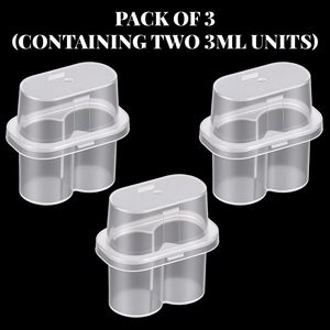Boîtes en plastique PP transparentes et épaisses de 3 ml, rectangulaires, pour 2 à 4 flacons stériles, étui de rangement pour peptides, vente en gros - Product Image 4