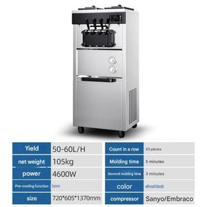 Nueva Máquina Comercial Automática de <span class=keywords><strong>Helado</strong></span> Suave - Máquina de Gelato de Frutas y Leche de Acero Inoxidable con Soporte de Suelo y 1 Año de Garantía - Product Image 6