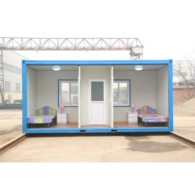 China Cheapest Price Fashion Style Mini Office Easy Assembly Loft House Fitted Prefabricated Luxury Two Bedrooms Container House