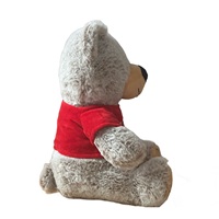 Avantage de prix porter robe rouge Beige ours en peluche doux jouets en peluche cadeaux pour enfants
