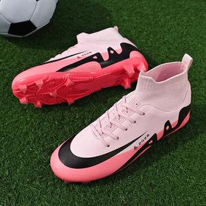 Scarpe da Calcio Unisex con Tacchetti Lunghi per Adulti e Giovani, Scarpe da Allenamento per Terreni Sintetici con Tomaia in PVC e Suola in TPU - Product Image 1