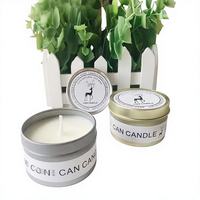 Bougies de luxe en cire de soja dorée, plusieurs senteurs, sans fumée, mèches en coton, pot métallique portable, bougie parfumée pour cadeaux de fête