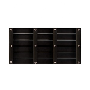 Alfombrillas antideslizantes de bambú para <span class=keywords><strong>baño</strong></span>, resistentes al agua, para bañera y suelo de madera, color negro - Product Image 4