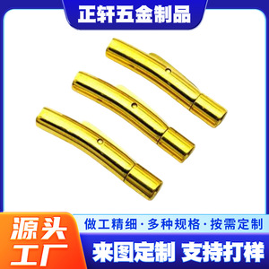 กระดุมสแนปสแตนเลสแบบโค้ง หัวสแนปขนาดเล็ก อุปกรณ์ทำเครื่องประดับ DIY ชุบโลหะ อุปกรณ์ร้อยลูกปัด - Product Image 5