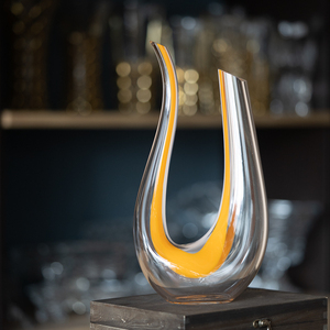 U Forma di Cristallo di Vetro di Vino <span class=keywords><strong>Decanter</strong></span> - Product Image 4