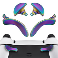 EXtremeRate Interchangeable 4 PCS Metal Back Button Back Paddles pour PS5 Edge Controller