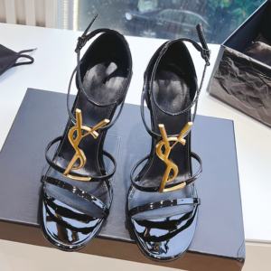 Sandales compensées de luxe pour femme, à talon haut et plateforme, avec bride en T, imperméables, tendance et élégantes pour l'été - Product Image 1