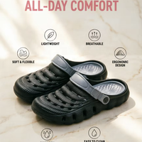 Chaussons et sandales d'été antidérapants en EVA personnalisés, tendance 2026, bicolores pour hommes – Vente en gros directe usine chinoise, succès commercial