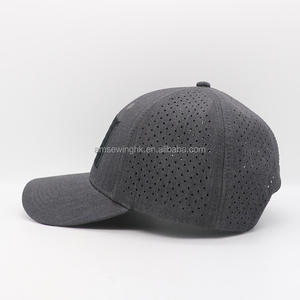 Gorra de Béisbol Deportiva Personalizada de Moda con 5 Paneles, Ojales y Logotipo Bordado a Mano - Product Image 3