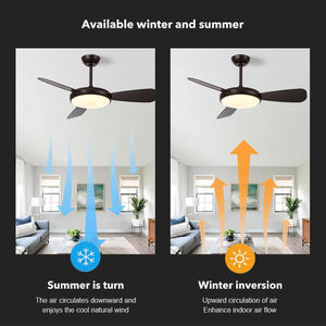 Ventilador de techo decorativo para interior, diseño creativo Multicolor opcional para sala de estar, dormitorio, con luz - Product Image 3