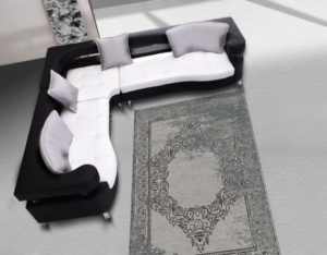 Alfombra de Lana y Seda de Pelo Largo, Hecha a Mano, Ecológica, con Diseño Floral Moderno, Suave y Afelpada, para Dormitorio o Sala de Estar - Product Image 4