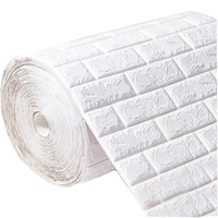Panneaux muraux en mousse PE 3D géométriques, imperméables, adhésifs, pour la décoration de la maison, salon moderne