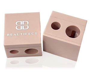 Chất Lượng Cao Rose Gold Trang Điểm Mắt Bút Chì Mài 2 Lỗ Mỹ Phẩm Lip Lông Mày Bút Kẻ Mắt Mài Nhựa Bút Kẻ Mắt Mài - Product Image 2