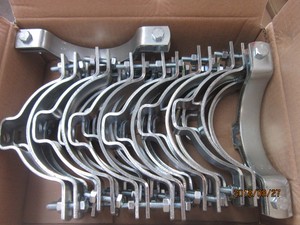 Factory Hot Selling 75mm <b>Clamp</b> Two Side Screw Heavy Duty Pipe <b>Clamp</b> <b>Clamps</b> Fitting - Product Image 3